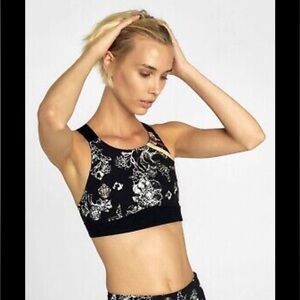 free people movement freestyle printed sports bra small